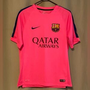 FC Barcelona 2014/15 Authentic Nike Dri-Fit Training Shirt Soccer Jersey Size M